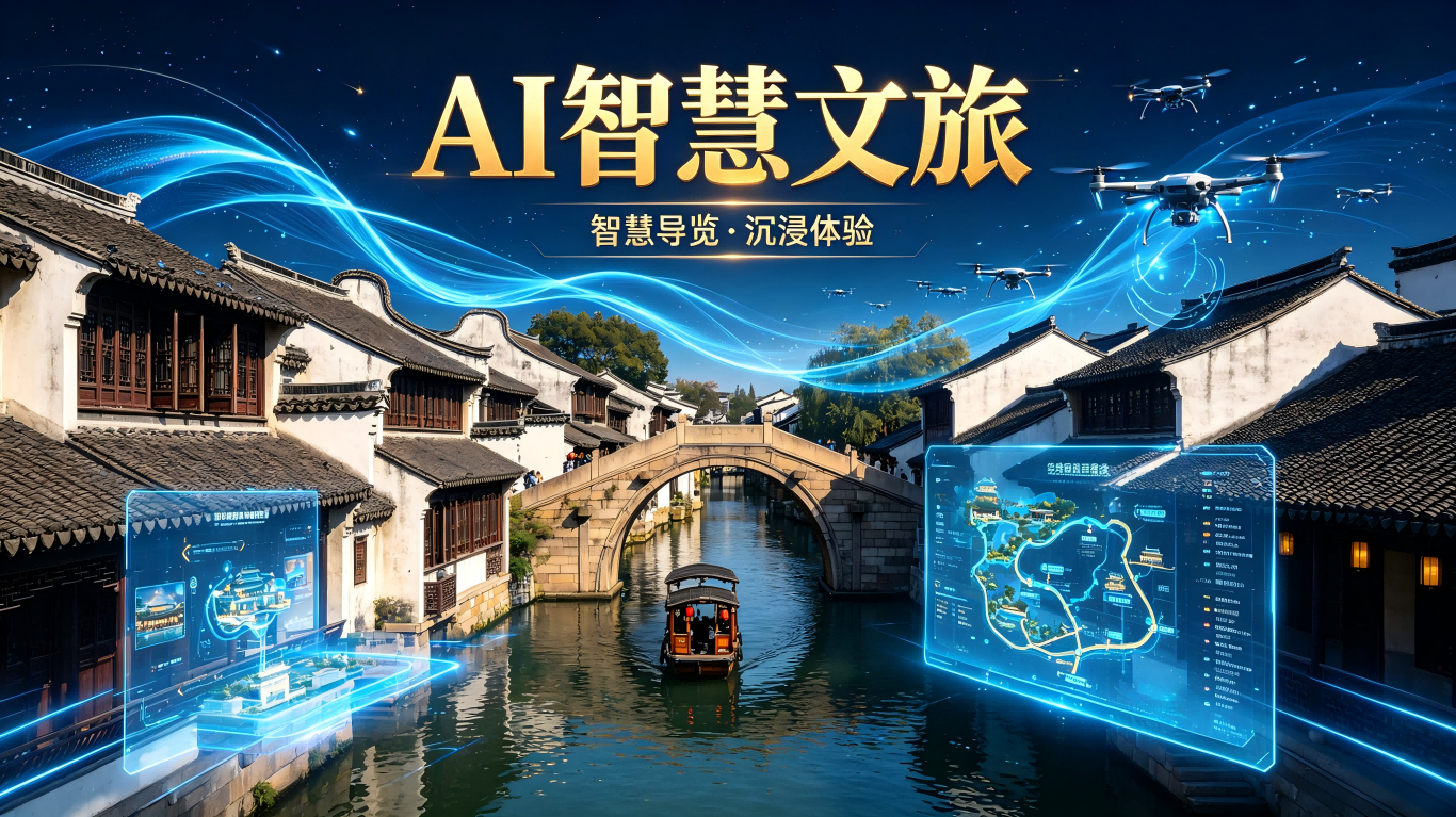 AI智慧文旅案例推荐｜数字赋能江南水乡，一站式古镇智慧服务解决方案